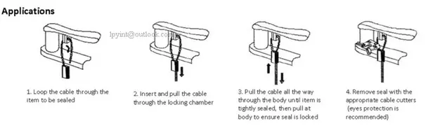 Multi-Purpose Tamper-Evident Cable Seal for Containers, Railcars, and Trailer Doors SL-10H Application Picture
